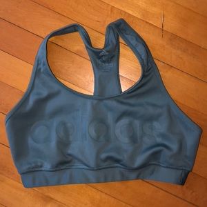 adidas sports bra! Greenish/ teal sports bra